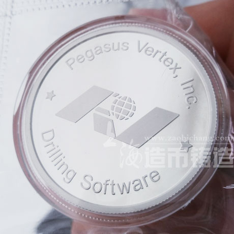 PV五周年紀(jì)念銀章_制作紀(jì)念章  員工周年銀章定做